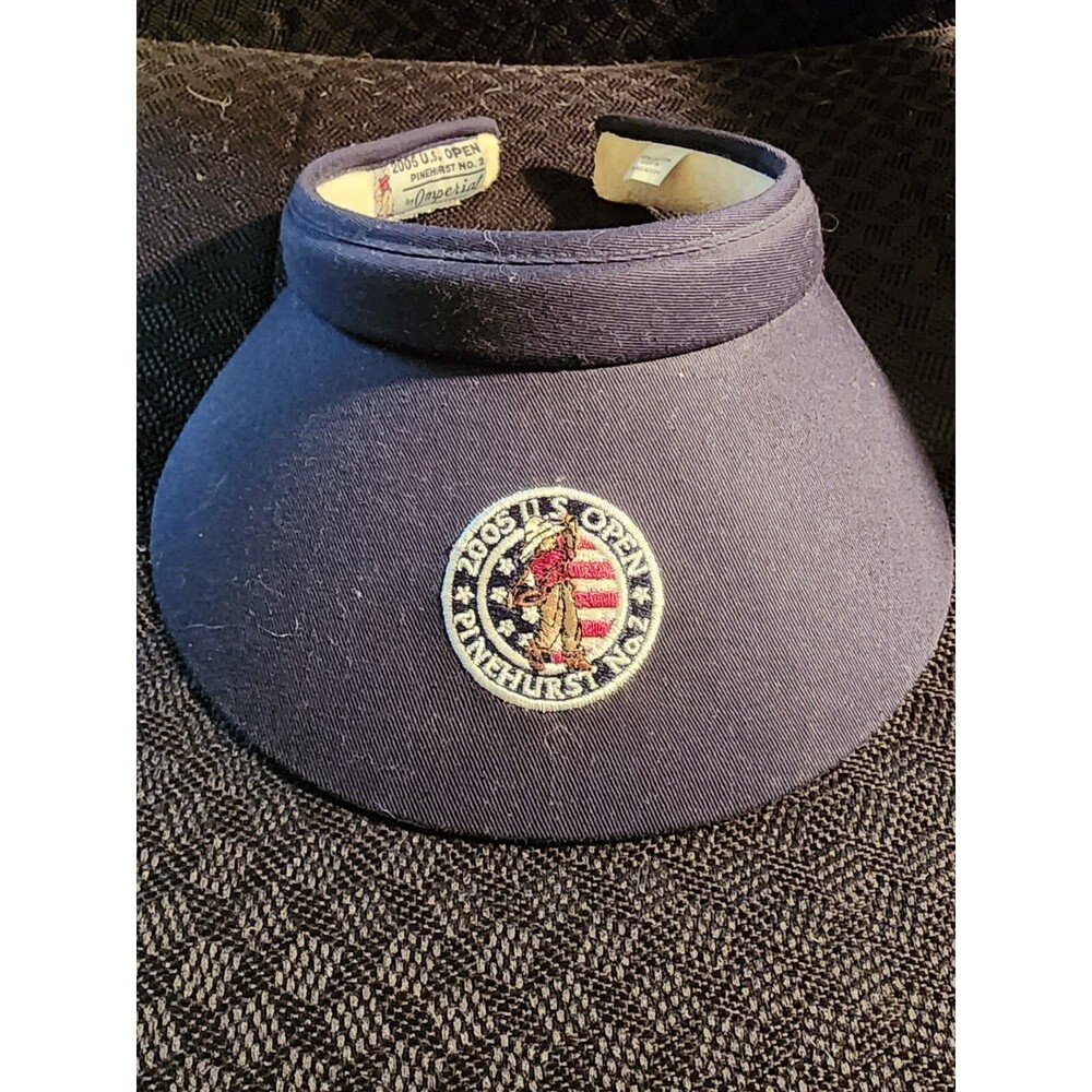 Imperial Pinehurst No 2 US Open 2005 Volunteer Golf Visor Cotton Navy *rare*
